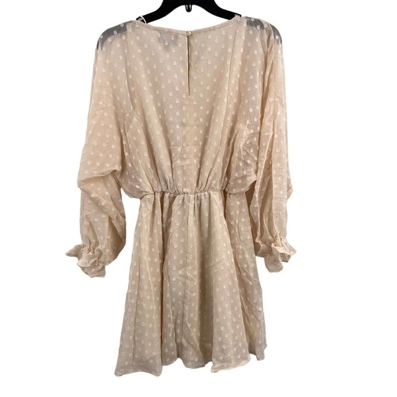 NWT Lumiere Cream Mini Dress - Picture 3 of 6